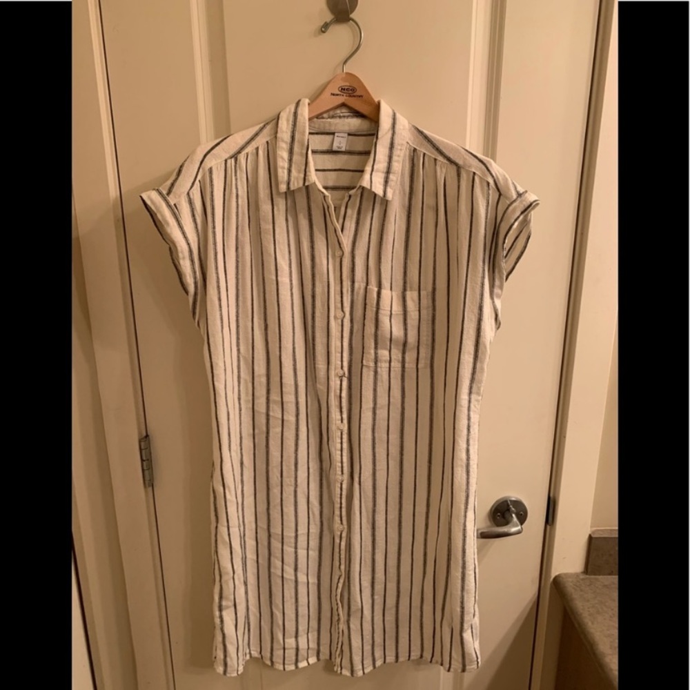 Linen blend dress